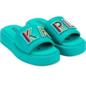 Karl Lagerfeld Paris Opal Platform Sandal.